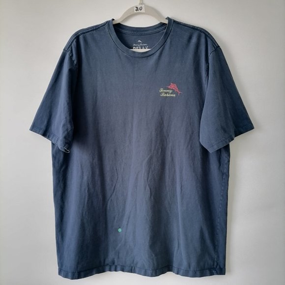 Tommy Bahama Men's Navy Blue Tee Size XL Relaxed Blemish - Picture 1 of 6